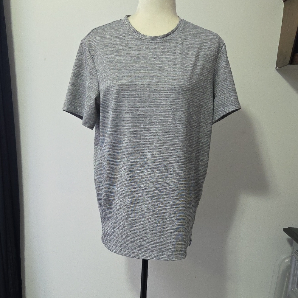 Zyia Active Gray Striped Men's Shirt
